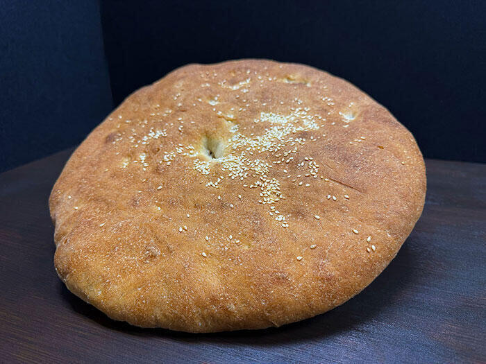 Whole Flatbread with Sesame Seeds